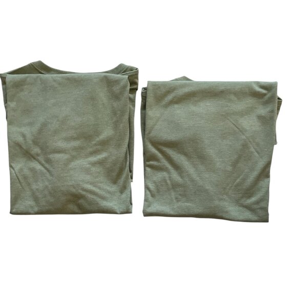 Men's V-Neck Tee, George, XL, Faded Spruce Heather, XL, NWT - Picture 3 of 9